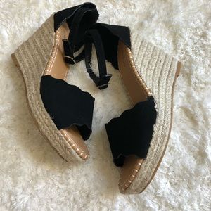 Ankle Strap, Wedge Sandals - Open Toe Espadrilles